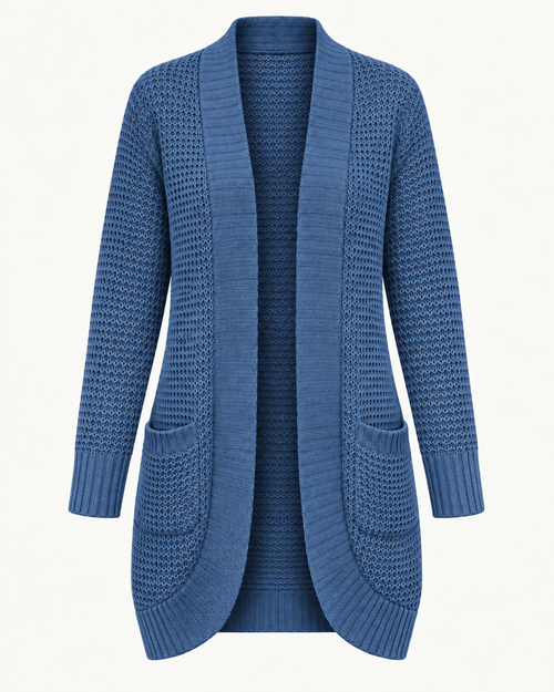 Women’s Open Front Longline Knit Cardigan