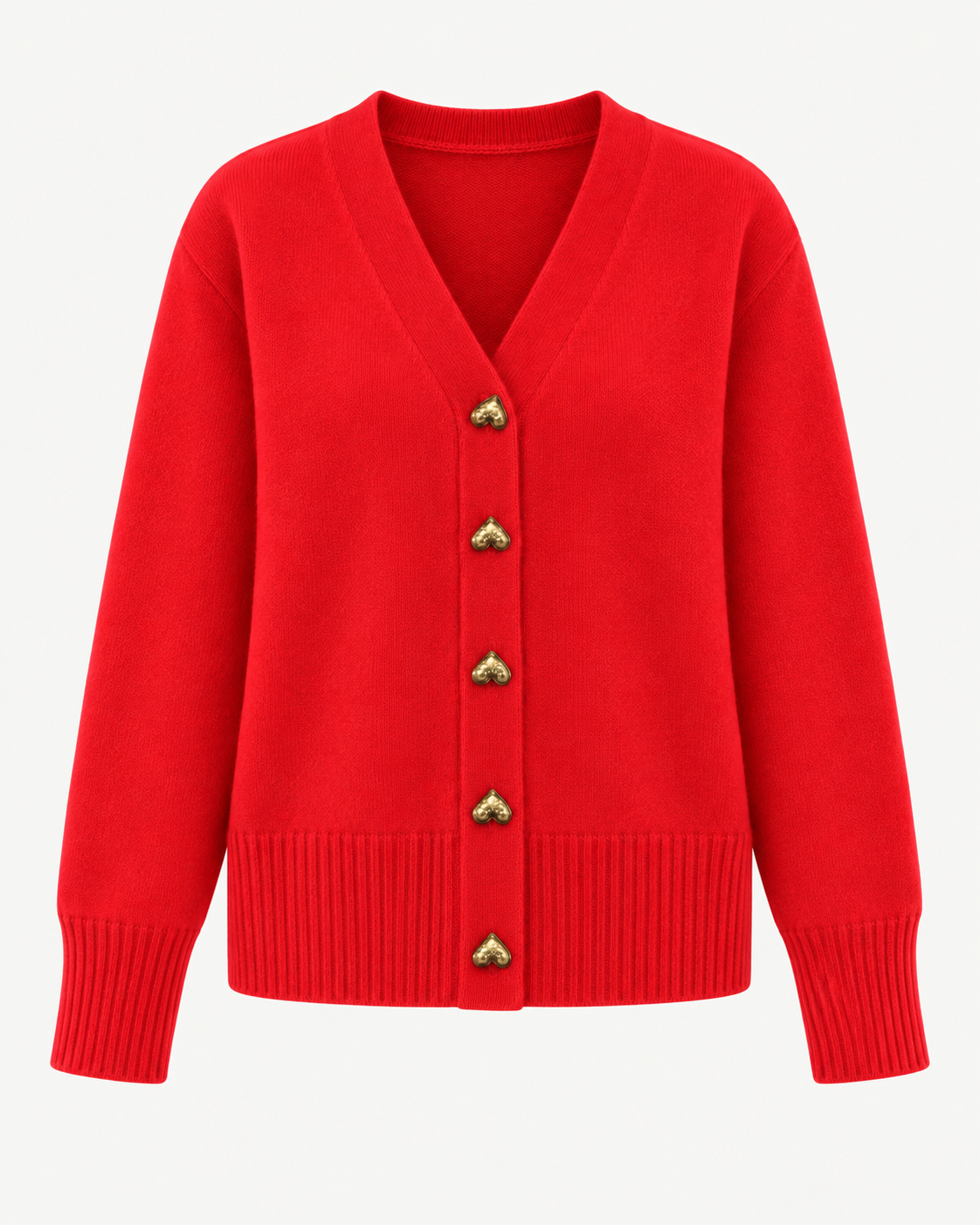 Women’s Heart Button Knit Cardigan