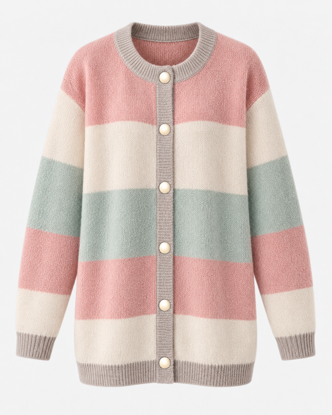 Women’s Colorblock Longline Knit Cardigan