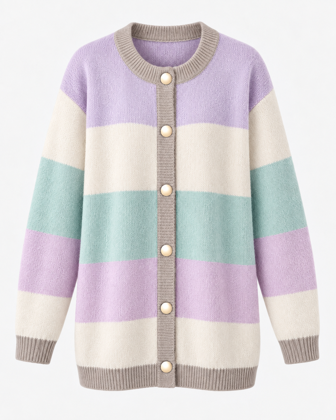 Women’s Colorblock Longline Knit Cardigan