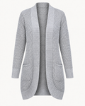 Women’s Open Front Longline Knit Cardigan
